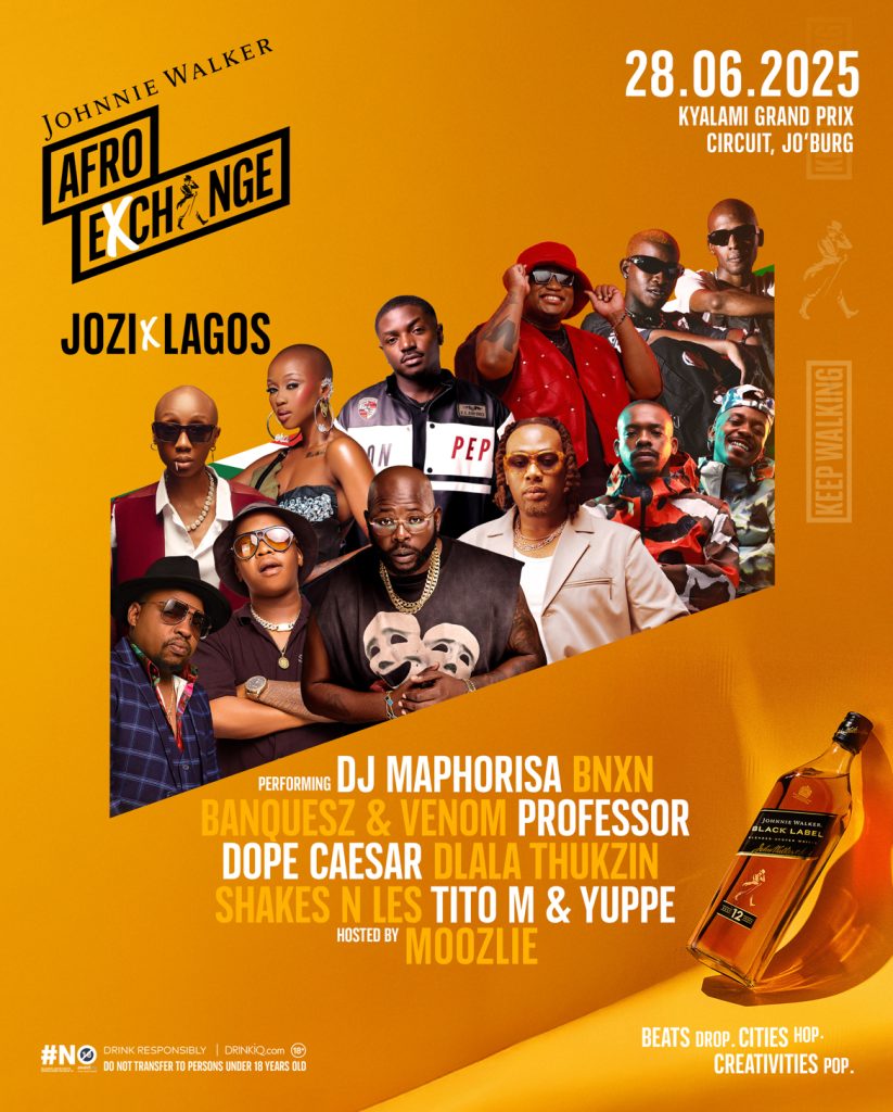 Johnnie Walker Unveils Star-Studded Line-Up for AfroExchange South Africa