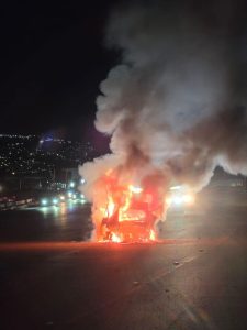 Motorist killed after VW Golf catches fire in M41 crash near Cornubia Mall in Durban